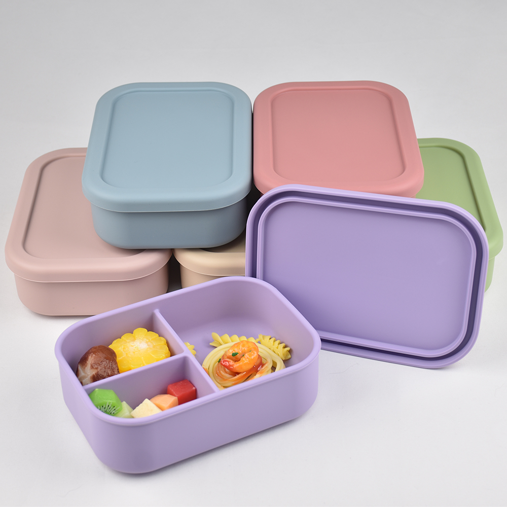 Food Storage 1 Year - صندوق غداء بينتو من السيليكون مكون