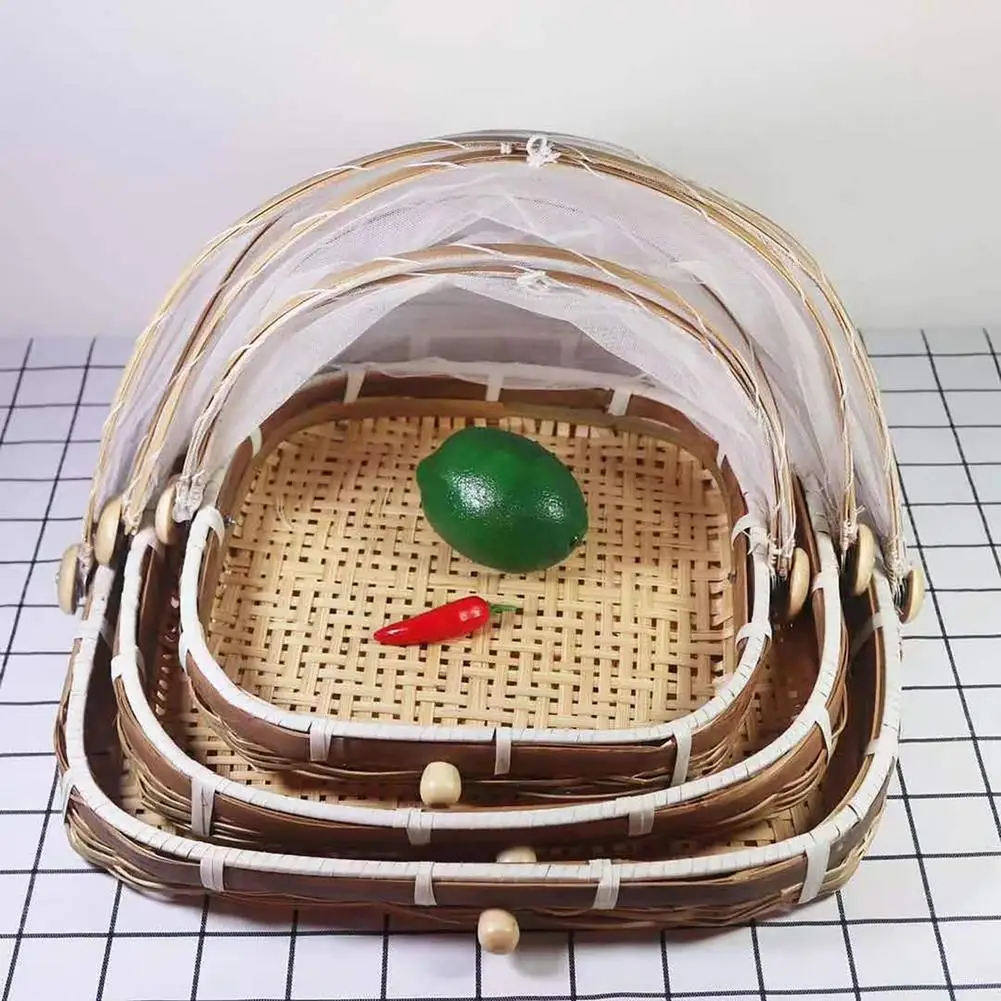 Bread Box Bamboo - المنسوجة يدويا الخيزران الغذاء تخدم خيمة