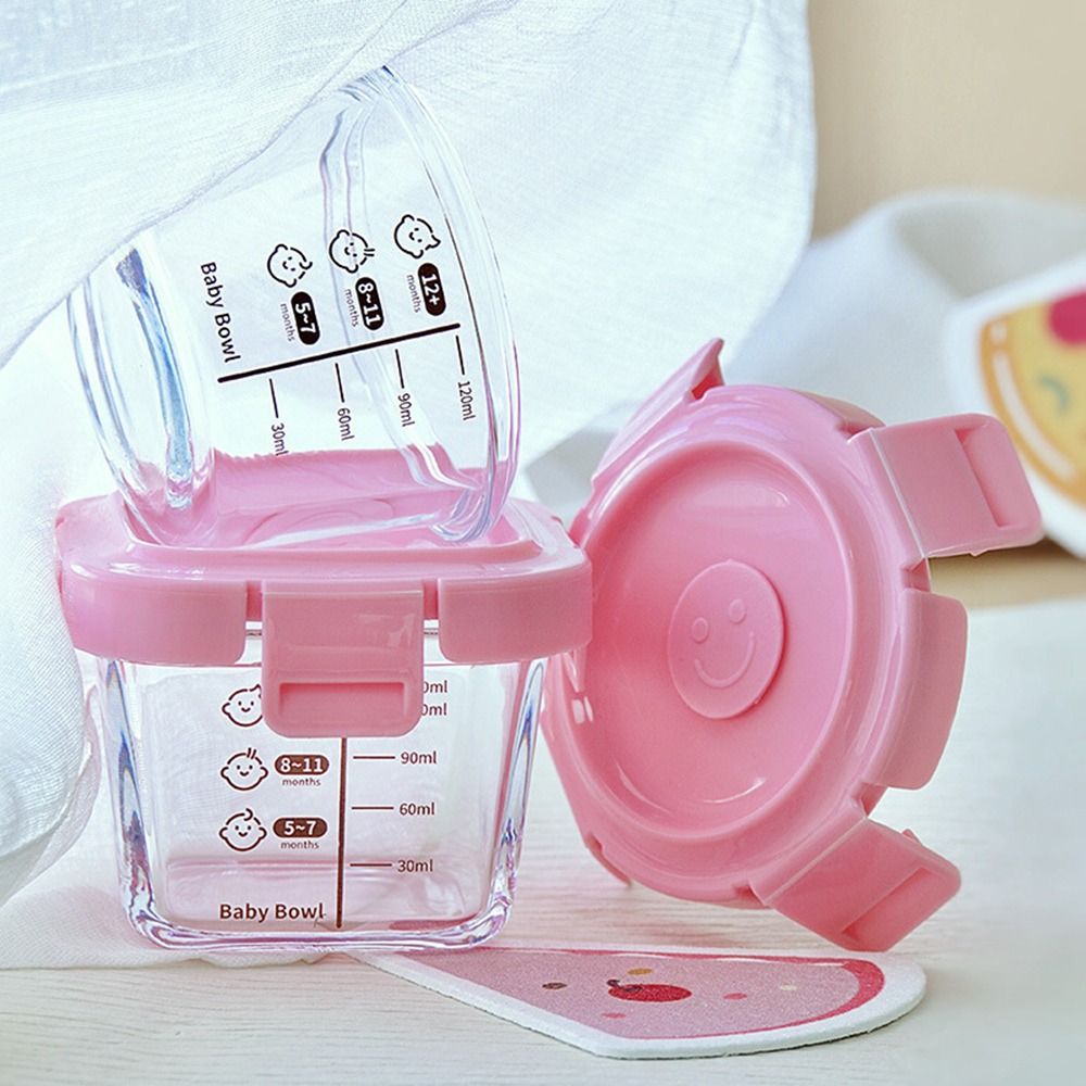 Food Storage 1 Year - صندوق تخزين طعام زجاجي للأطفال ،