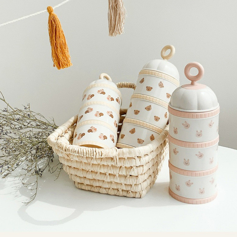 Food Storage 1 Year - لطيف الدب الحليب مسحوق صندوق الطفل