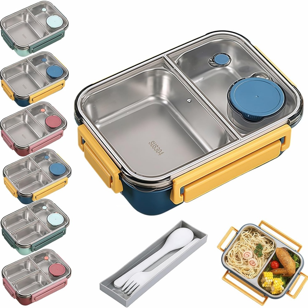 Glass Meal Prep Container - 850 مللي صناديق الغداء المحمولة للأطفال