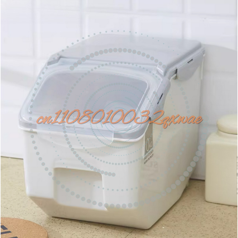 Food Storage Large Plastic Containers - صندوق تخزين كبير للأرز سعة 10/15