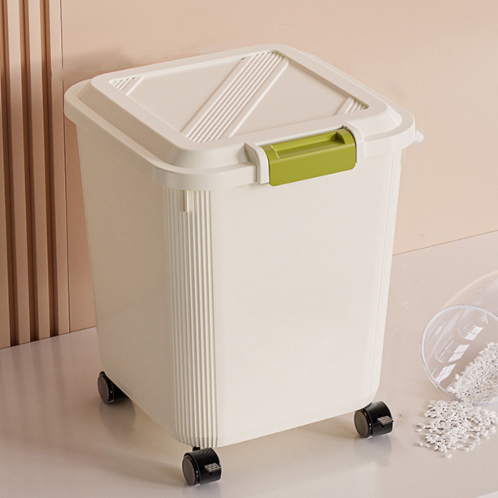 Food Storage Large Plastic Containers - صندوق تخزين الأرز المضاد للحشرات مع