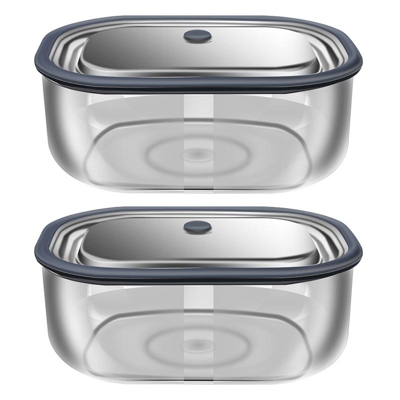 Glass Meal Prep Container - صندوق الغداء الزجاج البورسليكات عالية ،