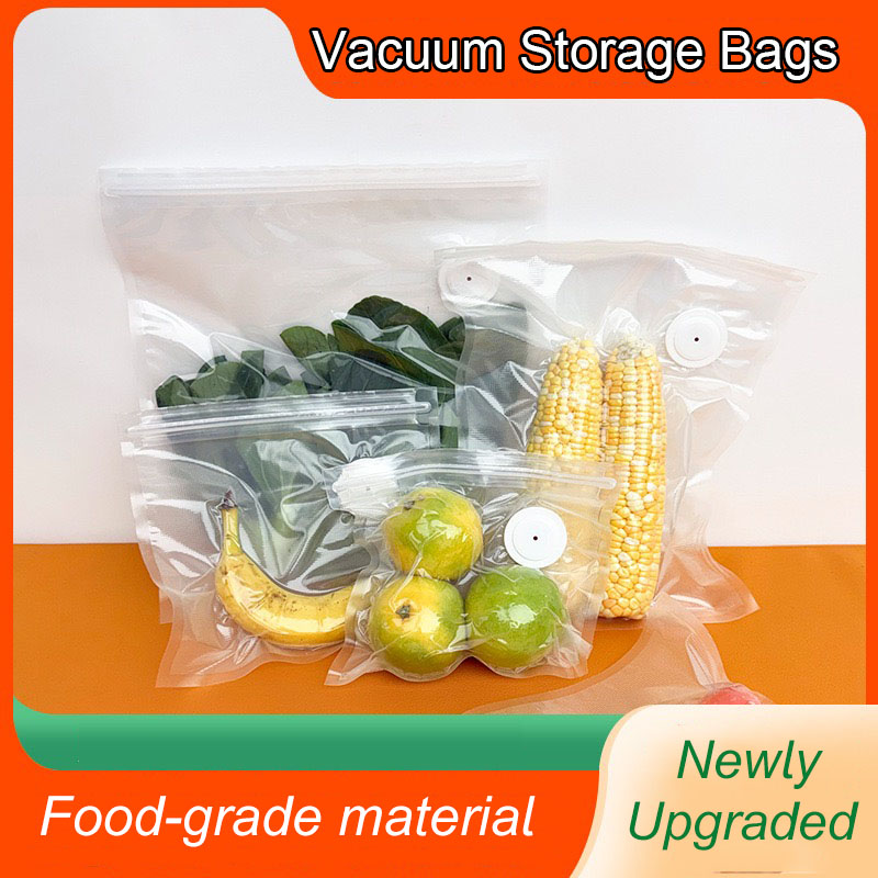 Food Storage Bags Reusable - جديد قابلة لإعادة الاستخدام الهواء فراغ