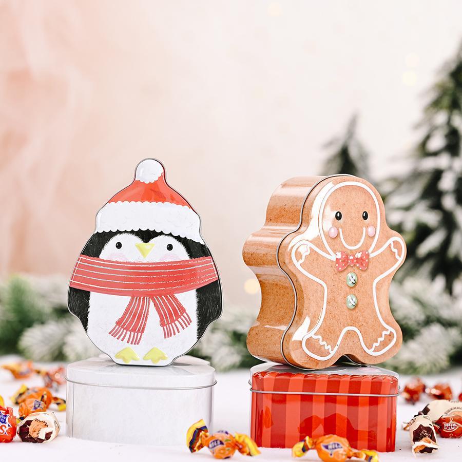 علبة معدنية لحلوى رجل الزنجبيل - مراجعة Xmas Food Storage Containers وسعره