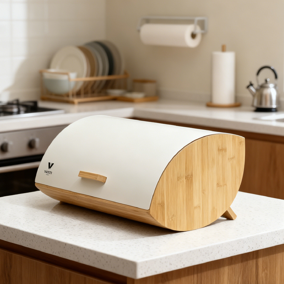 صندوق خبز بغطاء من الخيزران، ص - مراجعة Bread Box Bamboo وسعره