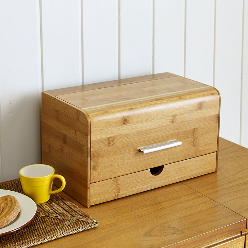 صندوق خبز مقاوم للغبار، وجبات  - مراجعة Bread Box Bamboo وسعره