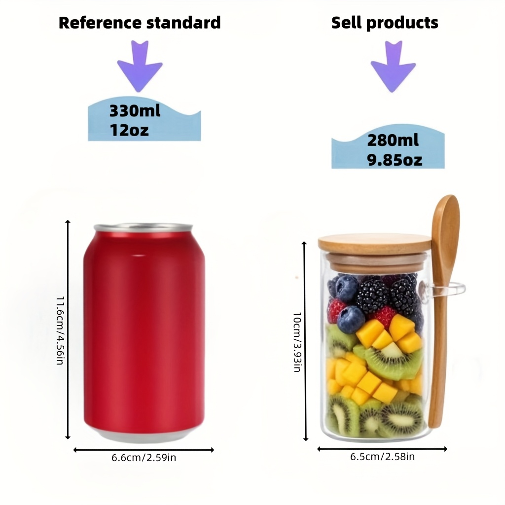 4/8/12 قطعة، أكواب إفطار الشوف - مراجعة Glass Meal Prep Container وسعره