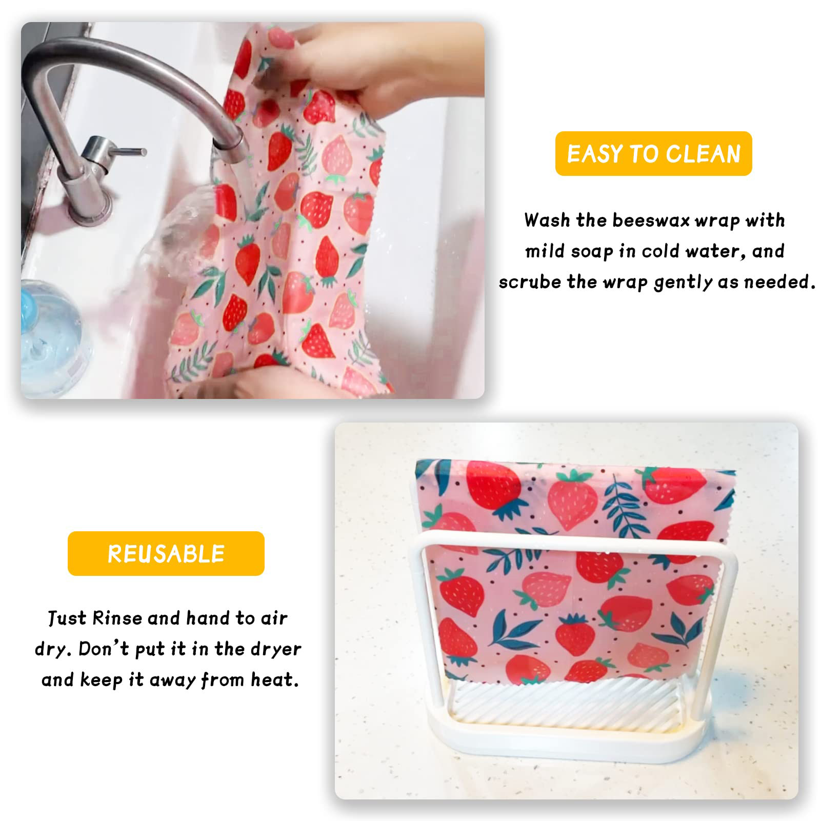 أغلفة طعام من شمع النحل قابلة  - مراجعة Beeswax Food Wrap وسعره