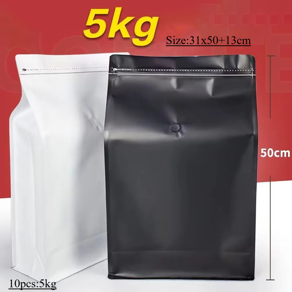 10 قطعة 5 كجم زيبلوك مسحوق حبو - مراجعة Food Storage Aluminum وسعره
