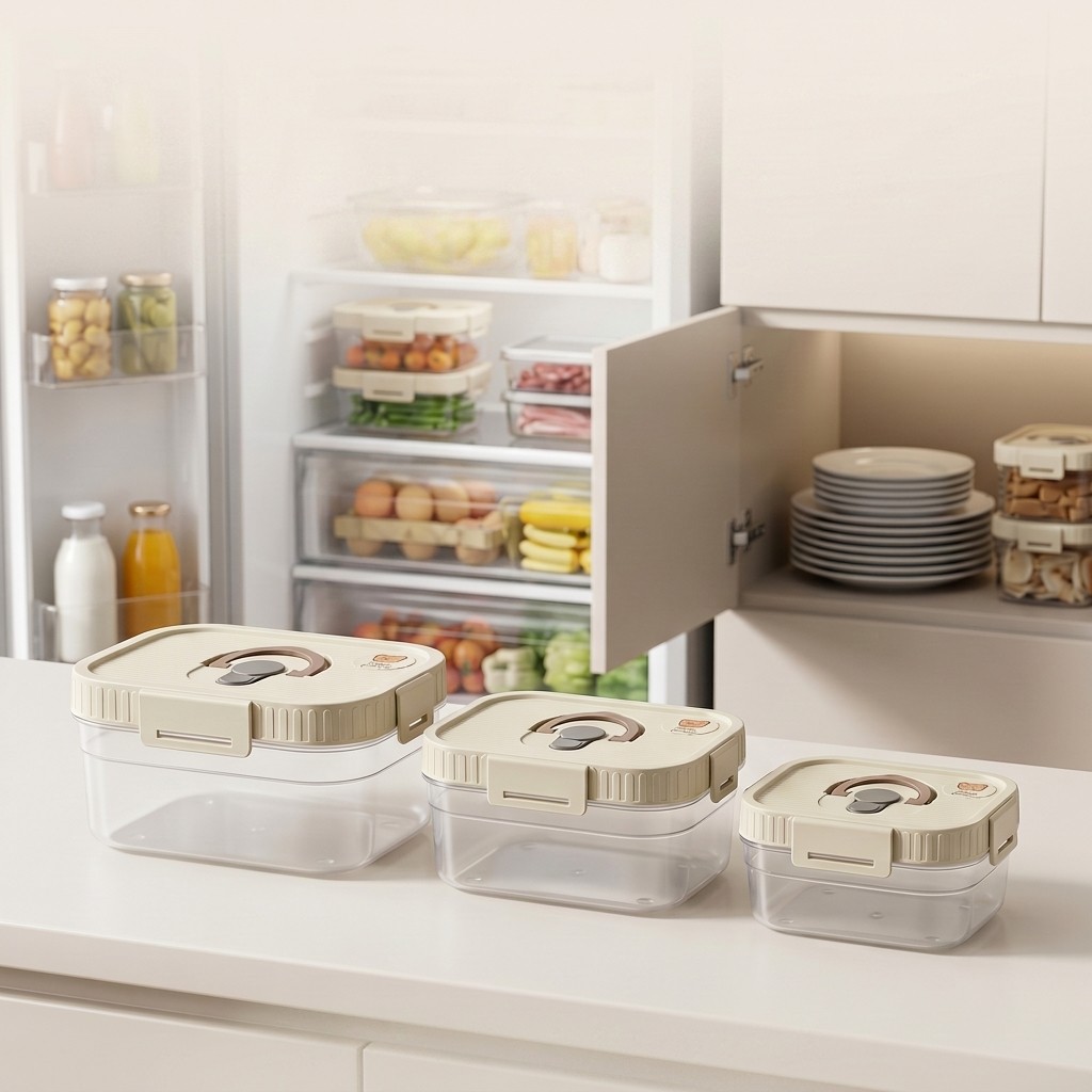 حاوية تخزين طعام للثلاجة، صندو - مراجعة Food Storage Large Plastic Containers وسعره