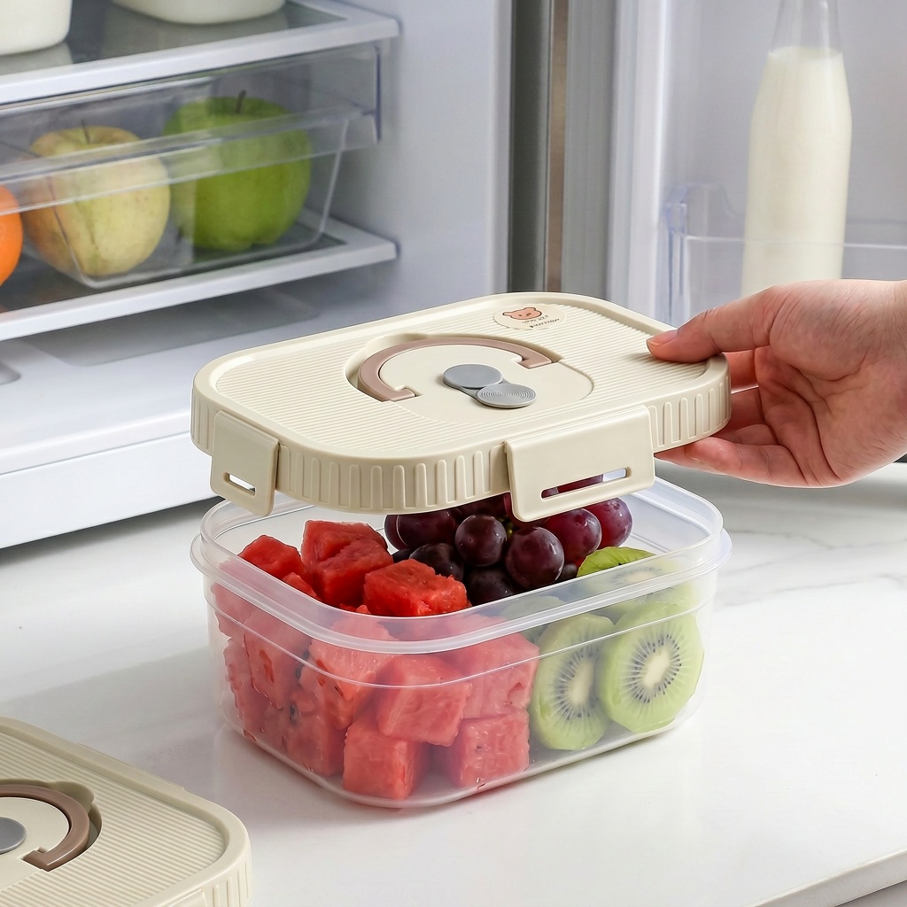 حاوية تخزين طعام للثلاجة، صندو - مراجعة Food Storage Large Plastic Containers وسعره