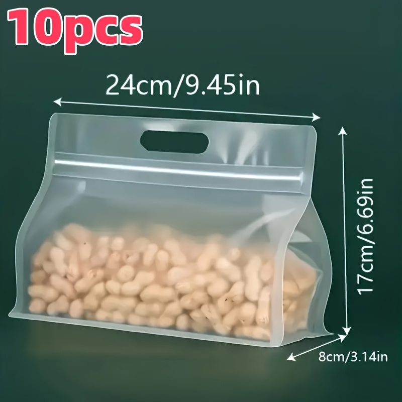 10 قطع من أكياس تخزين الطعام ا - مراجعة Food Storage Bags Reusable وسعره