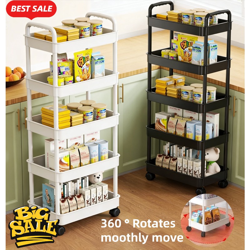 رف تخزين متنقل للمطبخ بخمس طبق - مراجعة Food Storage Shelving وسعره
