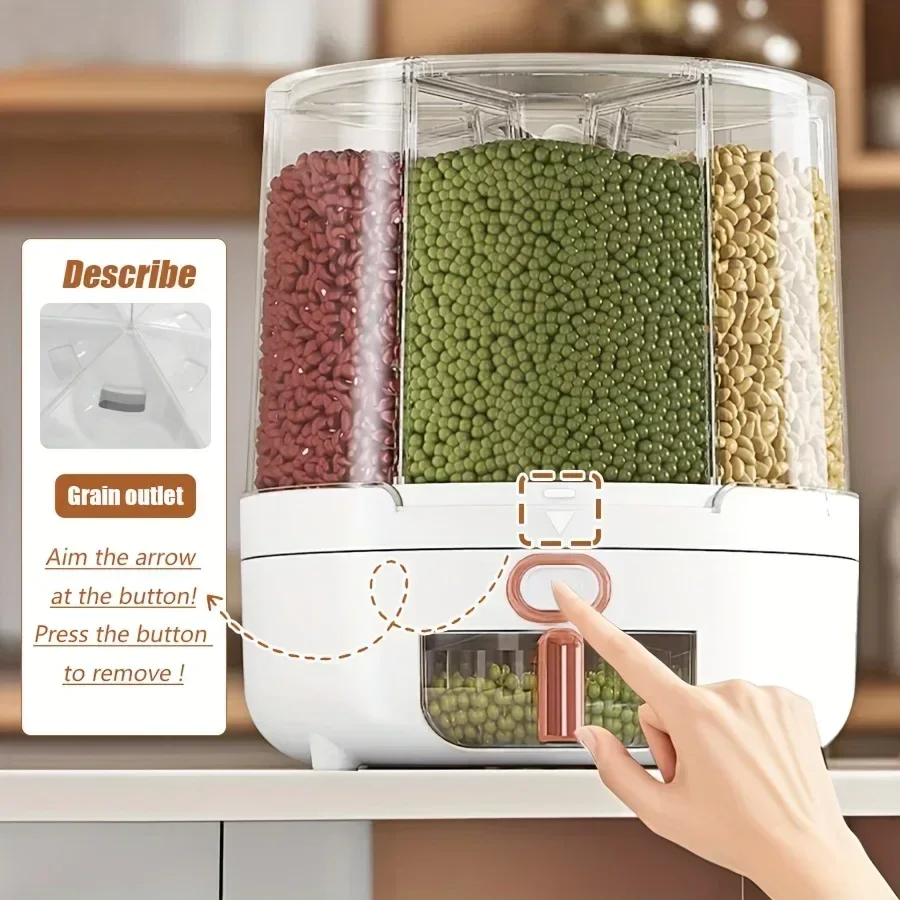 6 مقصورة 360 °   حاوية تخزين ط - مراجعة Food Storage Equipment وسعره