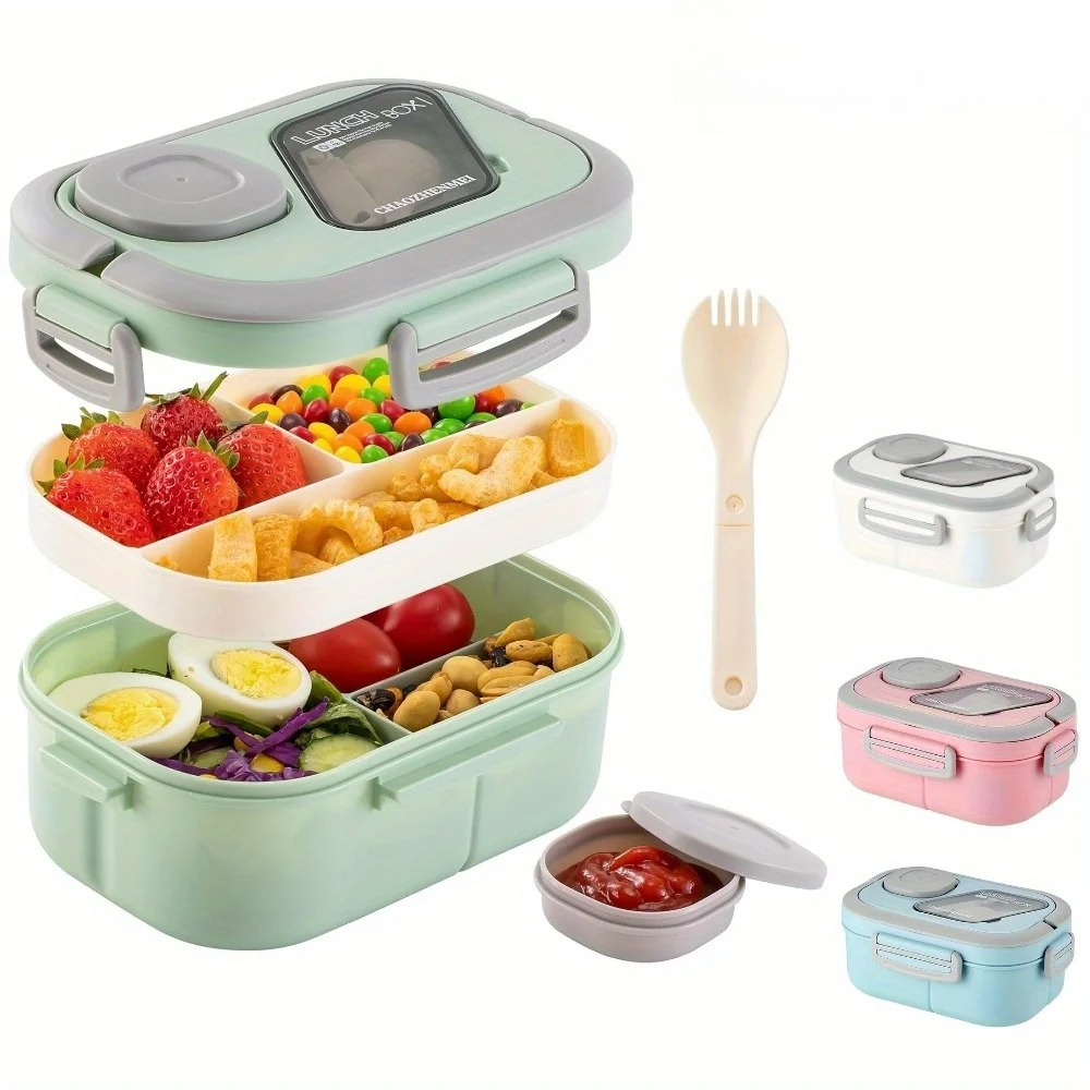 بينتو علب الاغذية حاوية سلطة س - مراجعة Glass Meal Prep Container وسعره