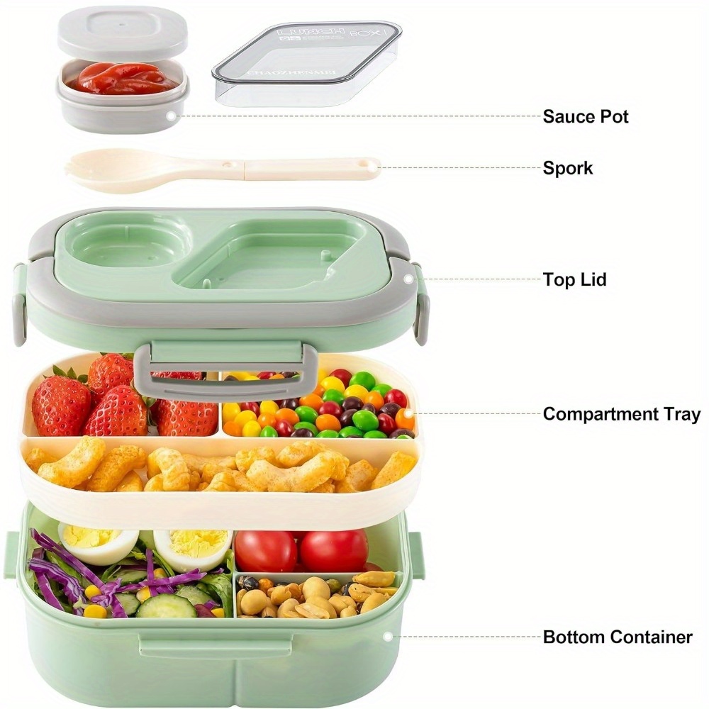بينتو علب الاغذية حاوية سلطة س - مراجعة Glass Meal Prep Container وسعره