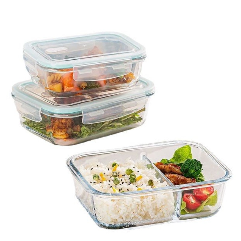 صندوق غداء زجاجي بسيط للمطبخ ا - مراجعة Glass Meal Prep Container وسعره