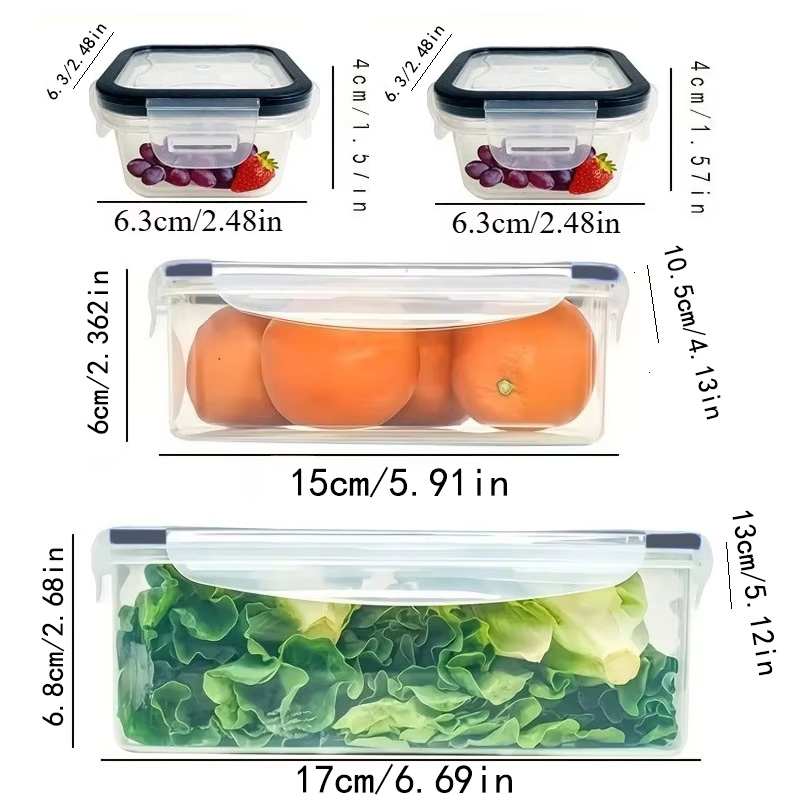 مجموعة من 8 قطع تشمل 4 حاويات  - مراجعة Food Storage Equipment وسعره