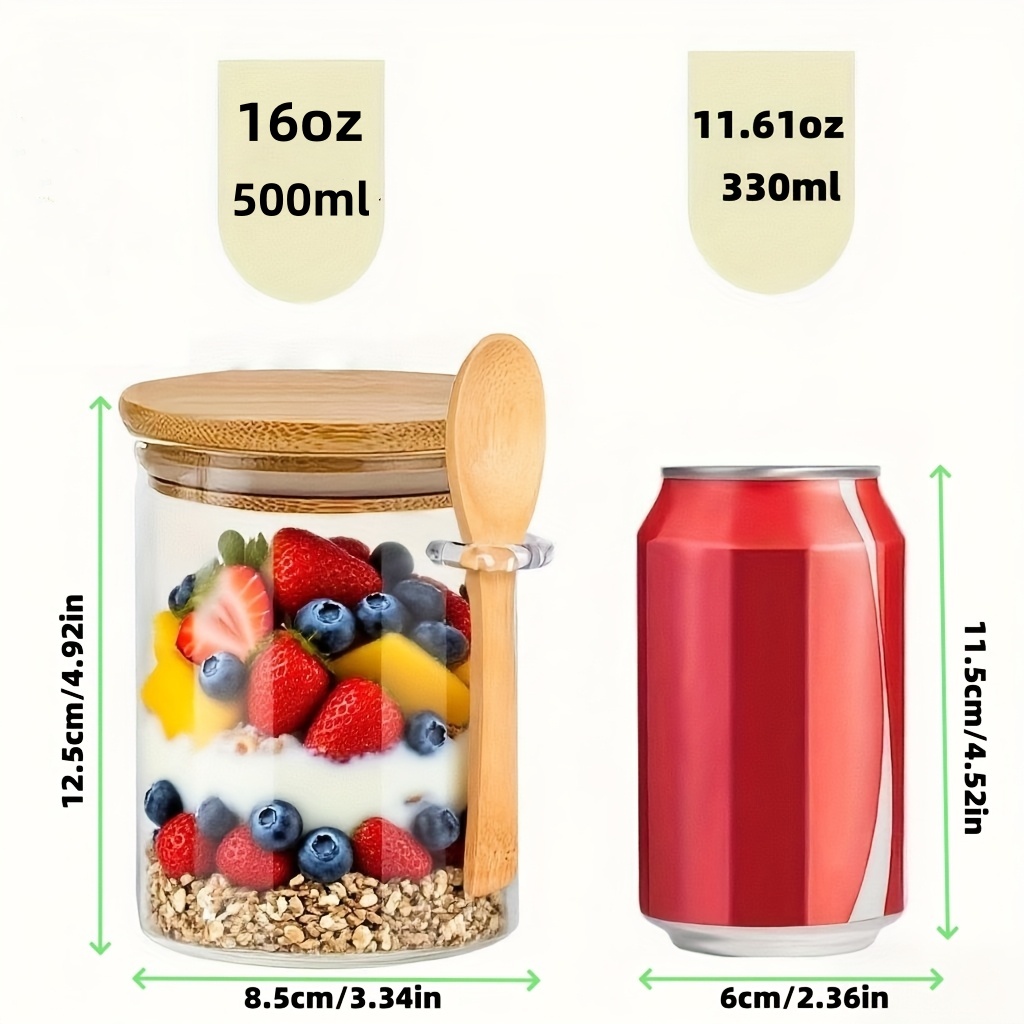 مجموعة أكواب زجاجية للشوفان، ت - مراجعة Glass Meal Prep Container وسعره