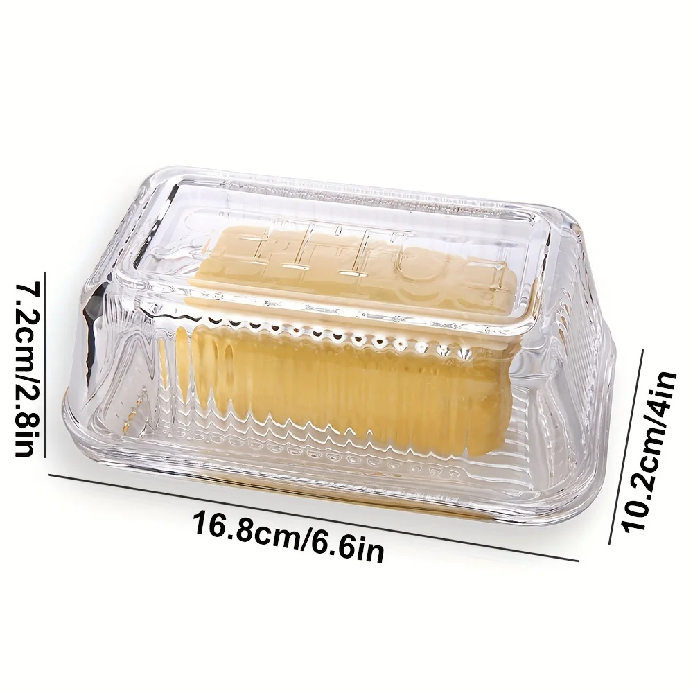 طبق زبدة شفاف إبداعي مع غطاء ص - مراجعة Glass Meal Prep Container وسعره
