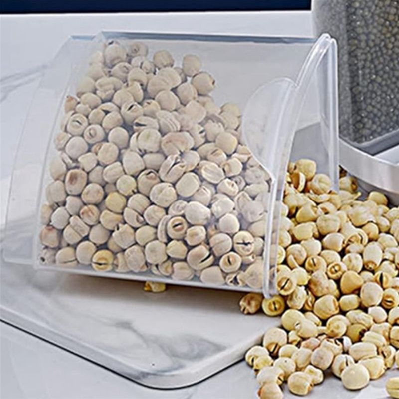 وعاء حبوب دوار J1UL1N، دلو أرز - مراجعة Food Storage Large Plastic Containers وسعره