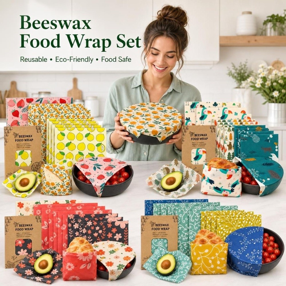9 قطع من أغطية الطعام المصنوعة - مراجعة Beeswax Food Wrap وسعره