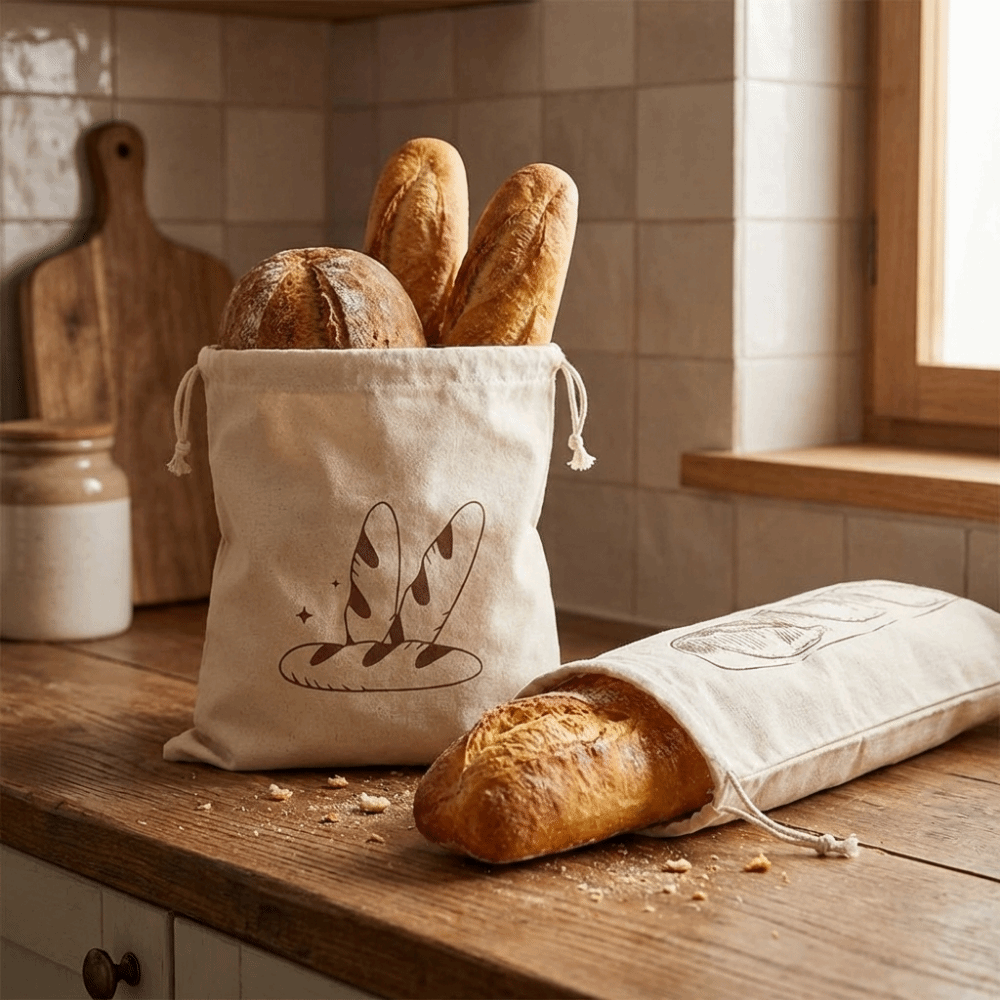 قطعتان من أكياس الخبز الكبيرة  - مراجعة Food Storage Bags Reusable وسعره