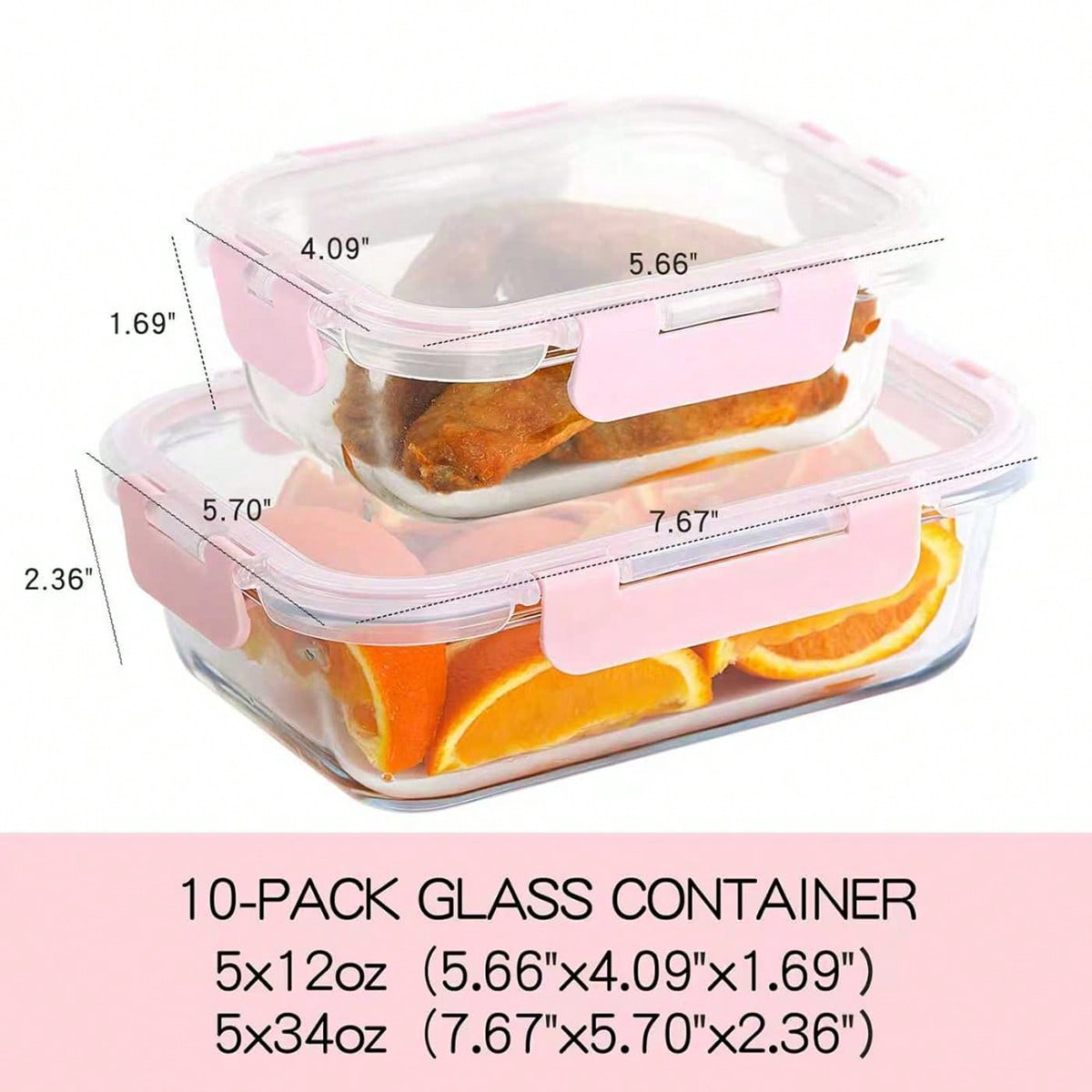 10 عبوات زجاجية لتخزين الطعام  - مراجعة Glass Meal Prep Container وسعره