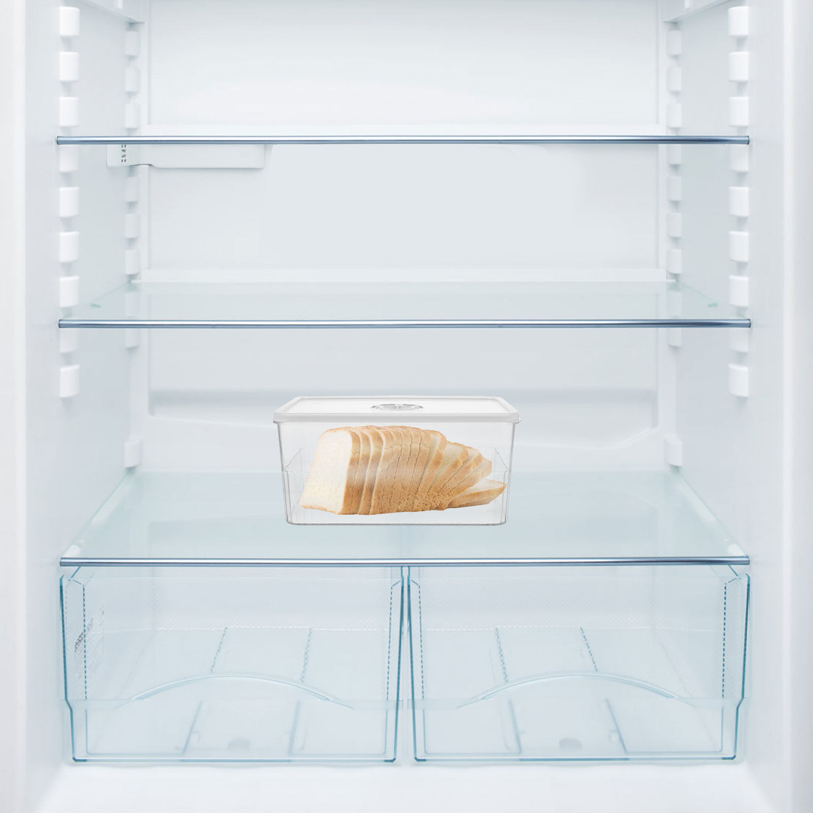 علبة تخزين كبيرة وشفافة للخبز  - مراجعة Food Storage Large Plastic Containers وسعره