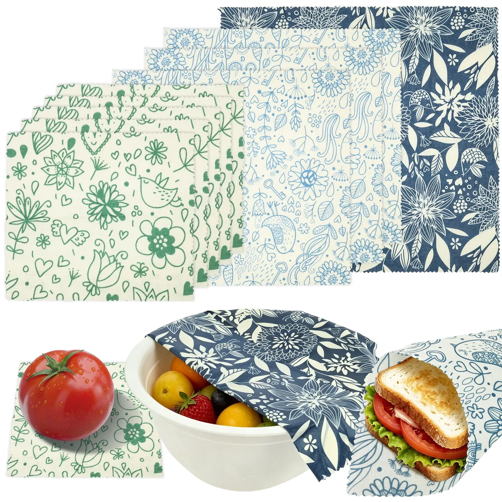 9 قطع من قماش تغليف الطعام الع - مراجعة Beeswax Food Wrap وسعره