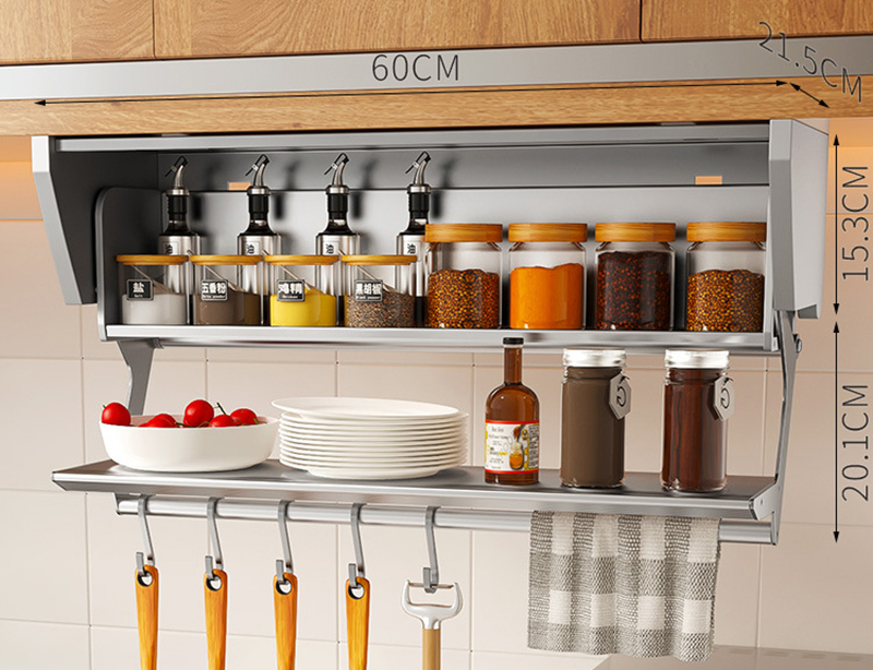 رف تخزين بهار قابل للطي للمطبخ - مراجعة Food Storage Shelving وسعره