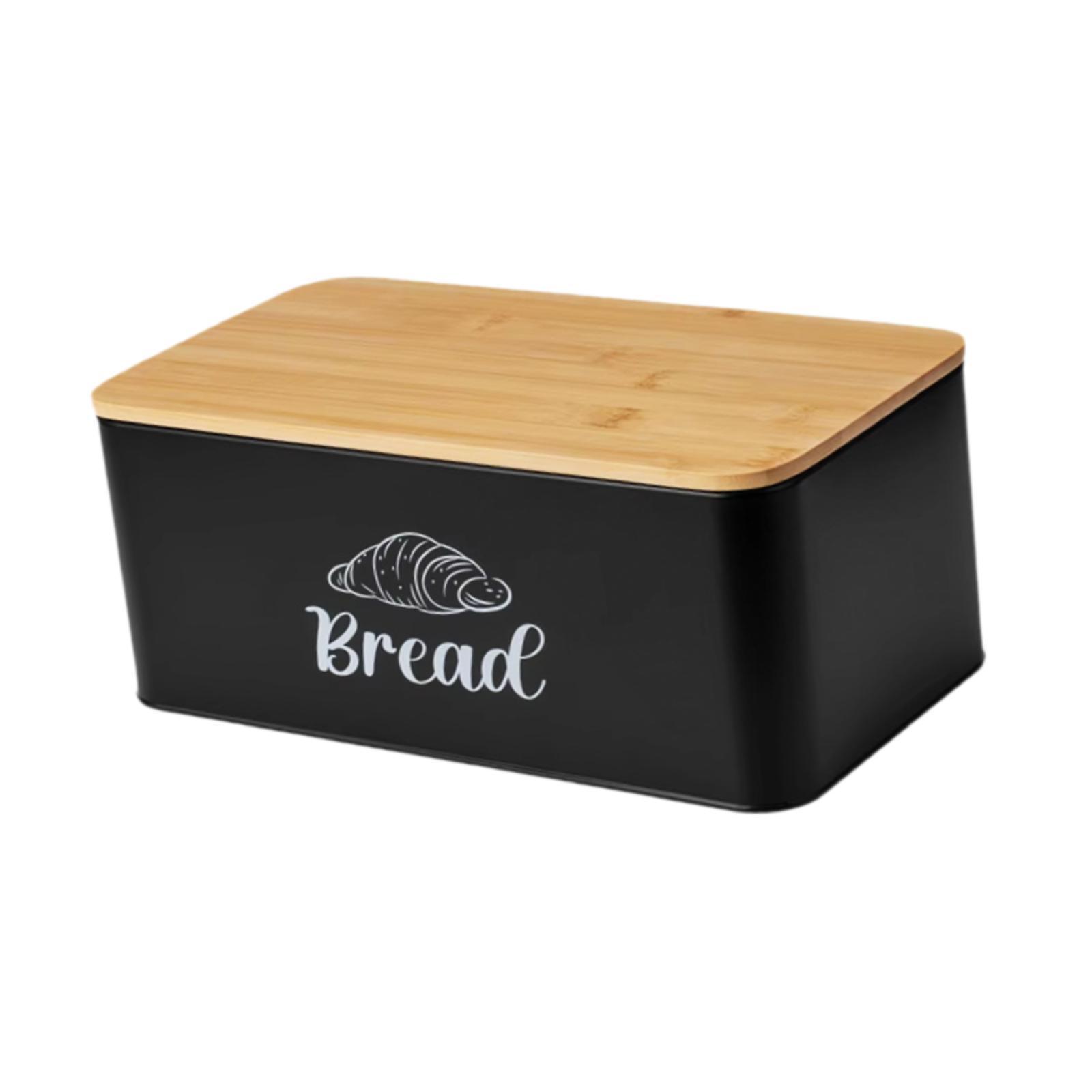 صندوق تخزين الخبز من الفولاذ ا - مراجعة Bread Box Bamboo وسعره