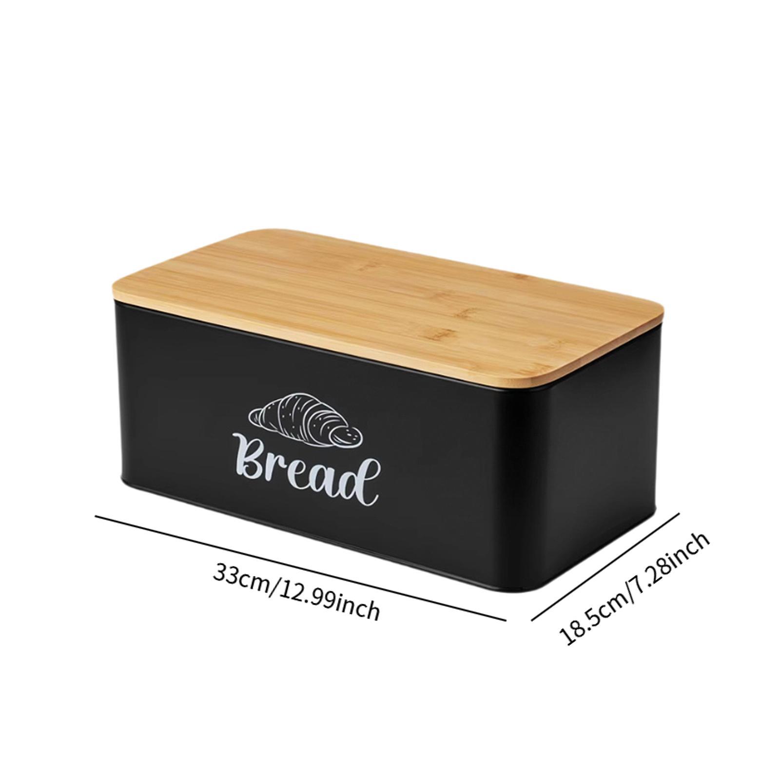 صندوق تخزين الخبز من الفولاذ ا - مراجعة Bread Box Bamboo وسعره
