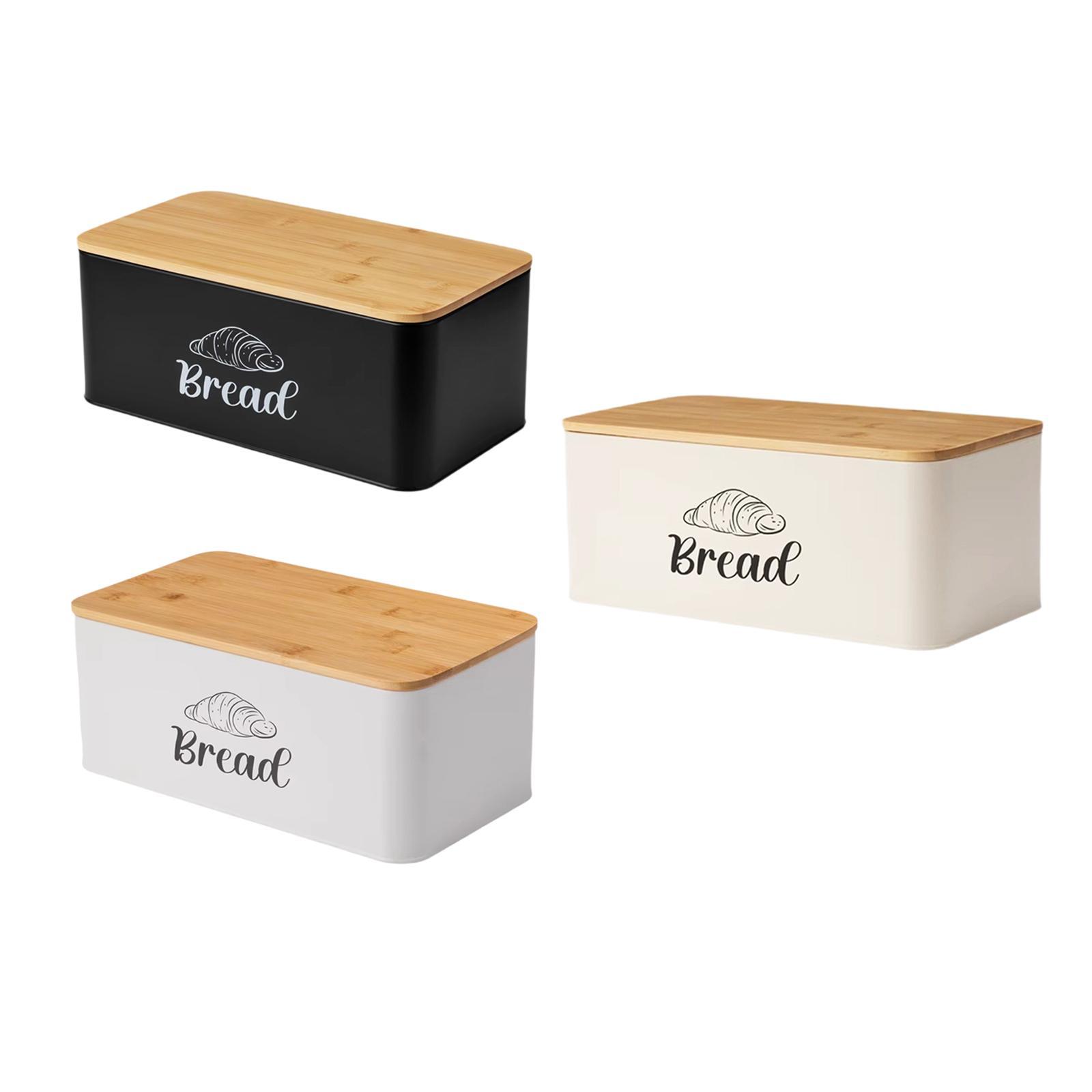 صندوق تخزين الخبز من الفولاذ ا - مراجعة Bread Box Bamboo وسعره