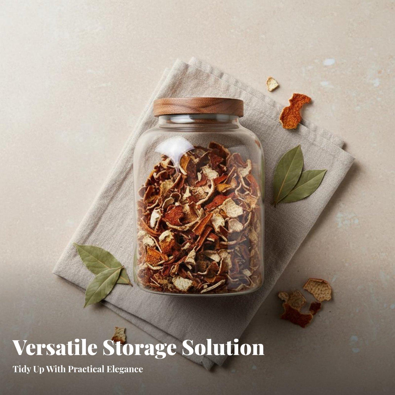 علبة زجاجية شفافة متينة مع غطا - مراجعة Food Storage For Long Term وسعره