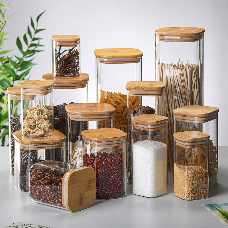 علب زجاجية شفافة من الخيزران ، - مراجعة Glass Meal Prep Container وسعره