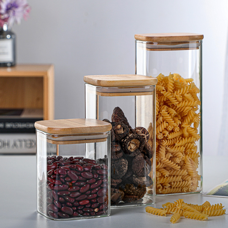 علب زجاجية شفافة من الخيزران ، - مراجعة Glass Meal Prep Container وسعره