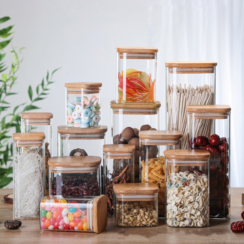 علب زجاجية شفافة من الخيزران ، - مراجعة Glass Meal Prep Container وسعره